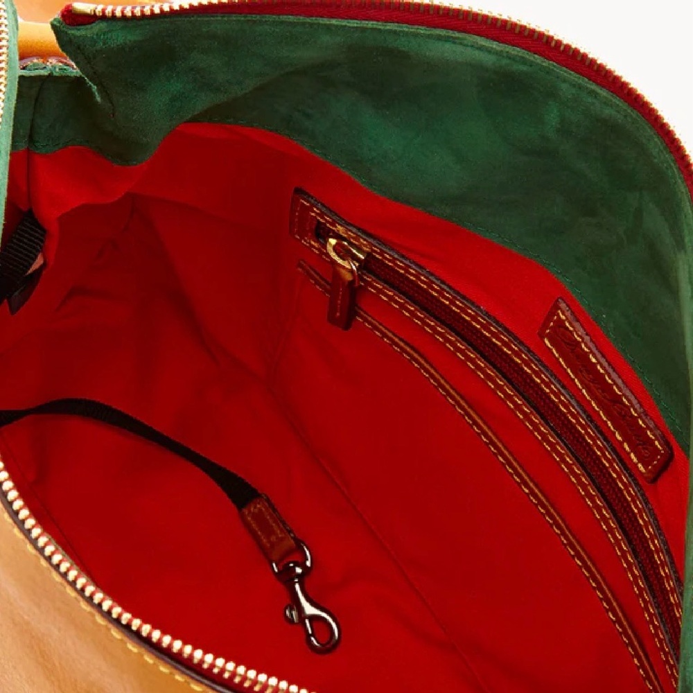 Dooney & Bourke - Large Leather Satchel - Natural - Picture 6 of 6